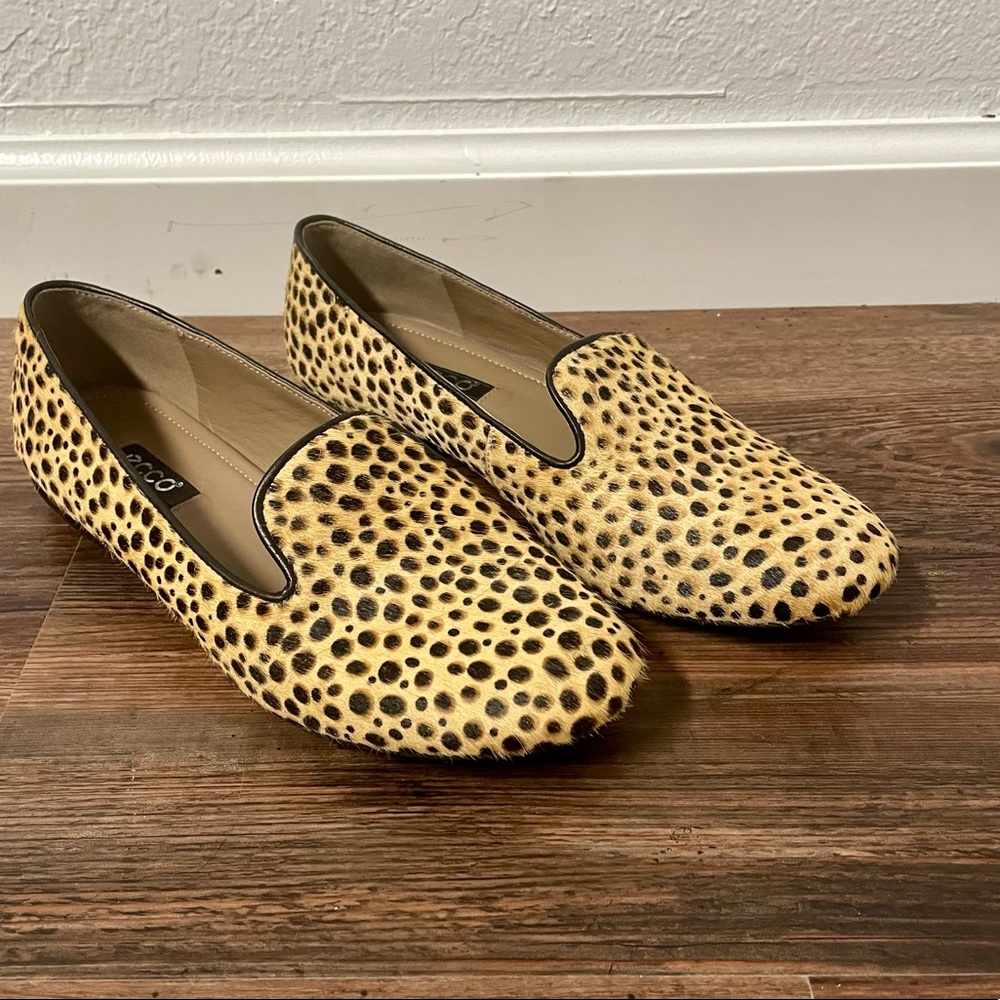 ECCO Leopard Flats